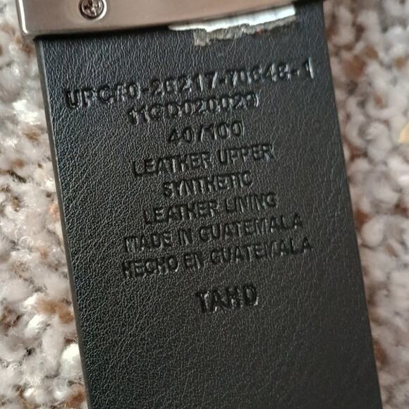 Dickies Leather Upper Belt Men’s Size 38-40 Cognac Brown Classic Casual Workwear - Picture 4 of 8